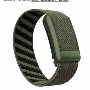 Whoop 4.0 super knit wristband moss Green.